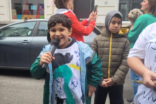 Grote opkomst bij de optocht tegen racisme