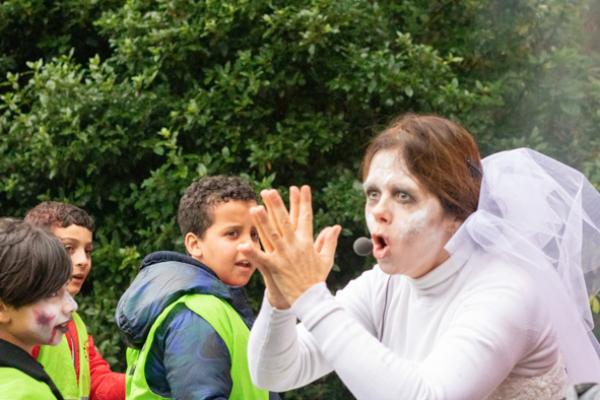 Kras Zuid griezelt tijdens halloweentocht